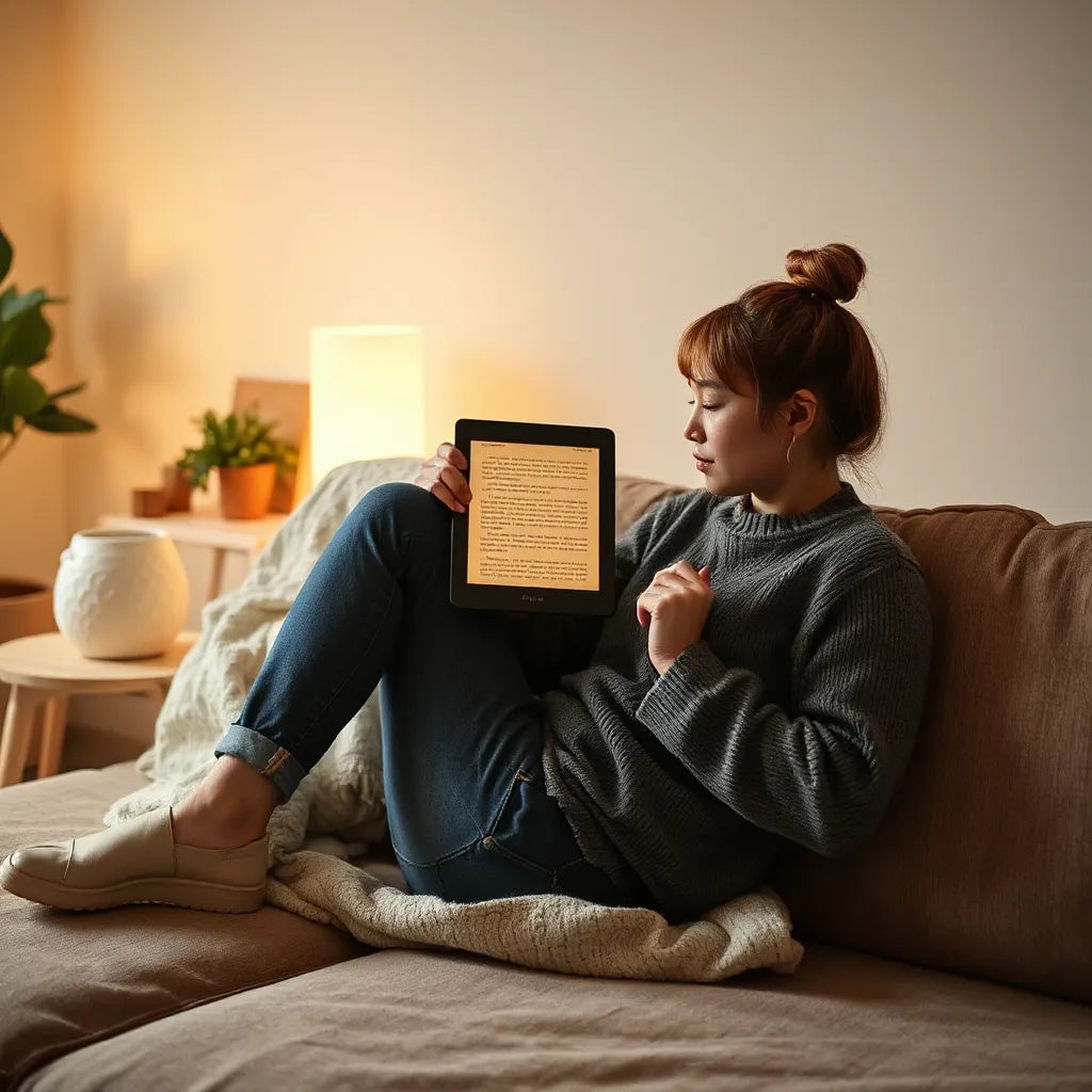 Warm avondlicht e-reader: zo lees je ontspannen