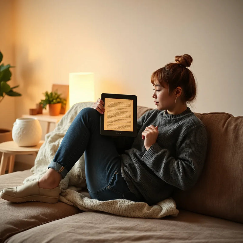 Warm avondlicht e-reader: zo lees je ontspannen